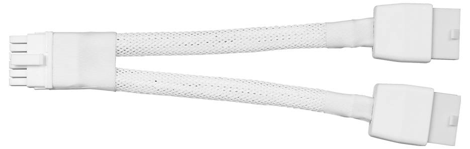 Kabel Y (Y-Kabel) z jedną wtyczką i dwoma gniazdami, służący do nawiązywania połączeń między urządzeniami i rozdzielania złączy.