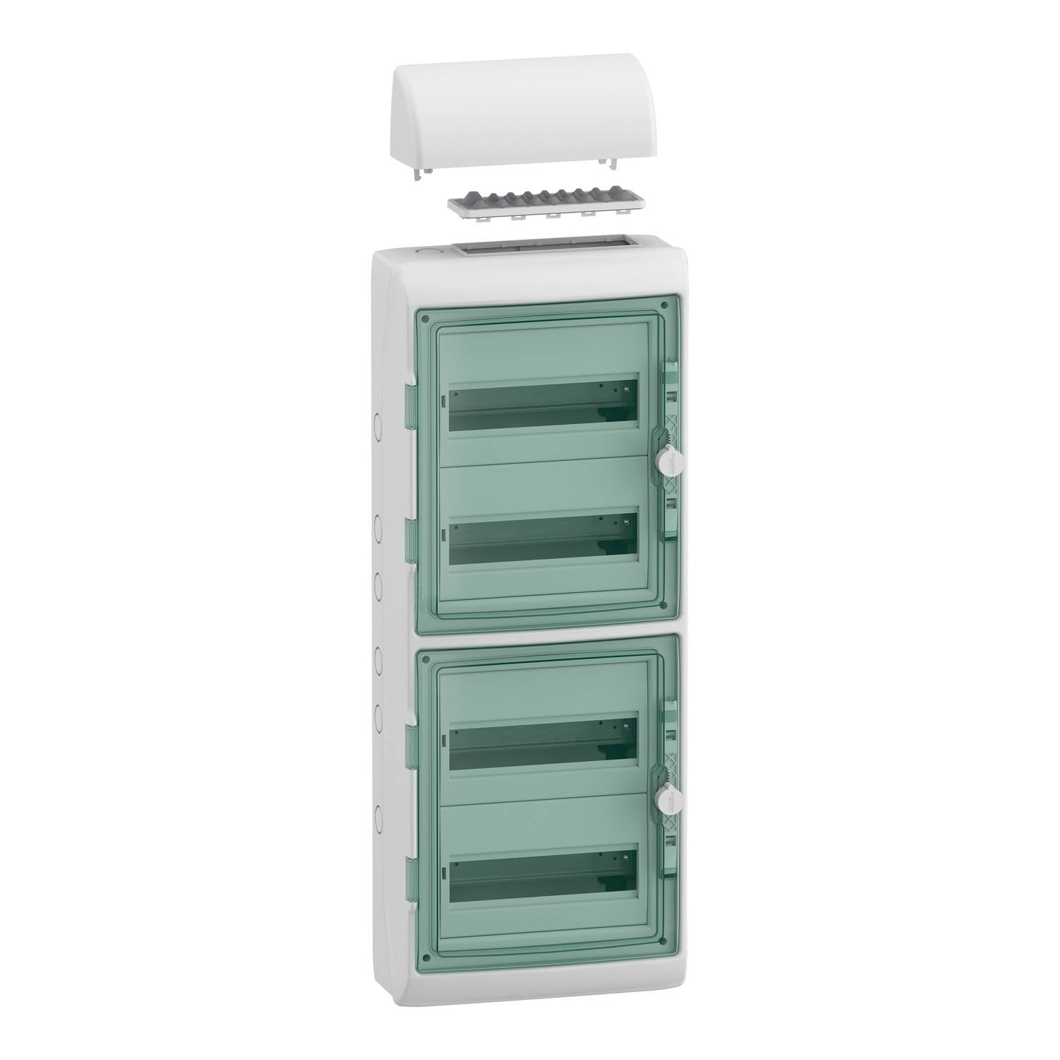 Розподільник Schneider Electric Mureva 13988 вологостійкий, 340 мм x 939 мм x 164 мм, 1 шт.