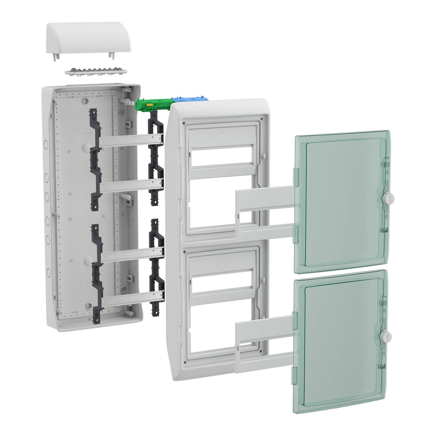 Розподільник Schneider Electric Mureva 13988 вологостійкий, 340 мм x 939 мм x 164 мм, 1 шт.