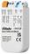 Elektroniczne urządzenie z wieloma złączami kablowymi u góry, oznaczone napisem 'Eltako', model 'DL2-TK2L-N-50mA', z wydrukowanymi szczegółami technicznymi.
