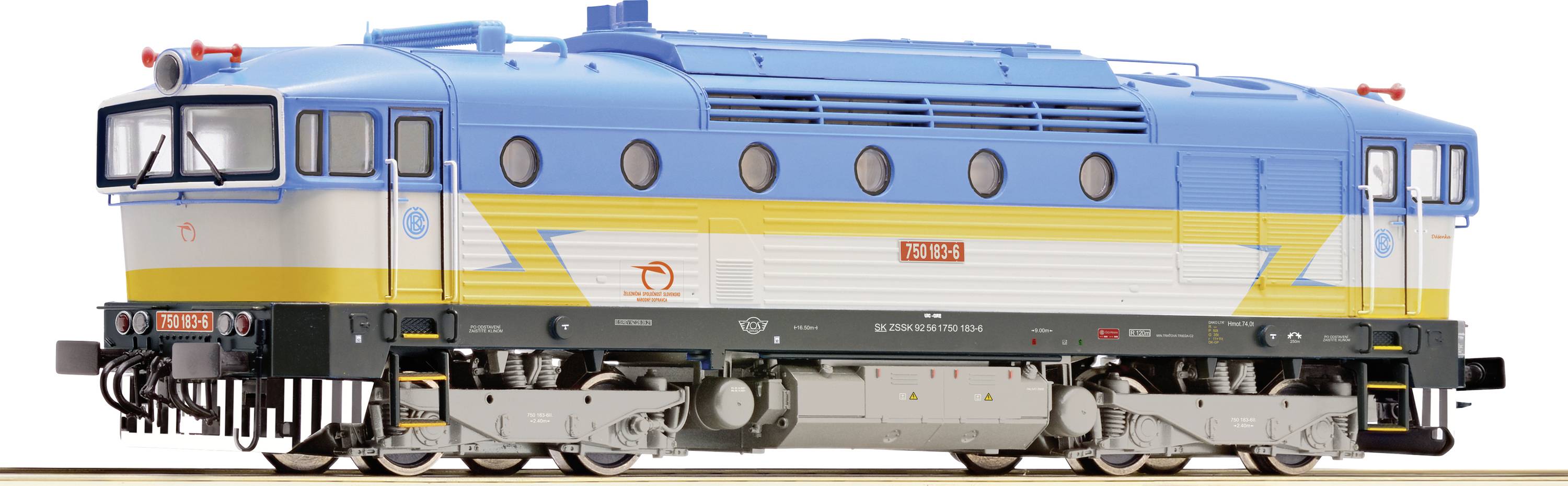 Тепловоз H0 Roco 7310056, Цифровий звук постійного струму, Довжина над буферами: 190 мм, Епоха: VI