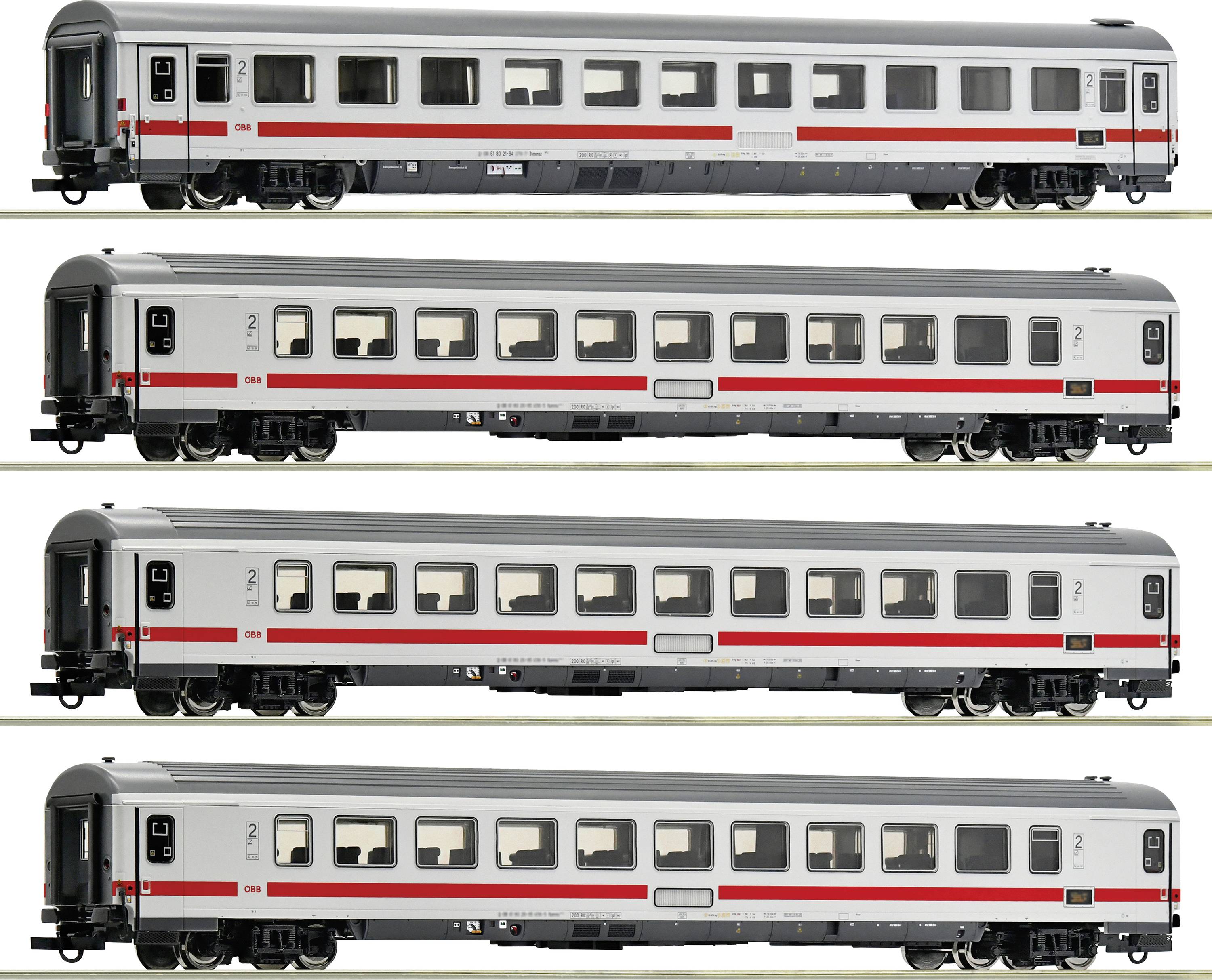 Roco 6200187 Пасажирський вагон H0 Чотиристоронній експрес-поїзд ÖBB