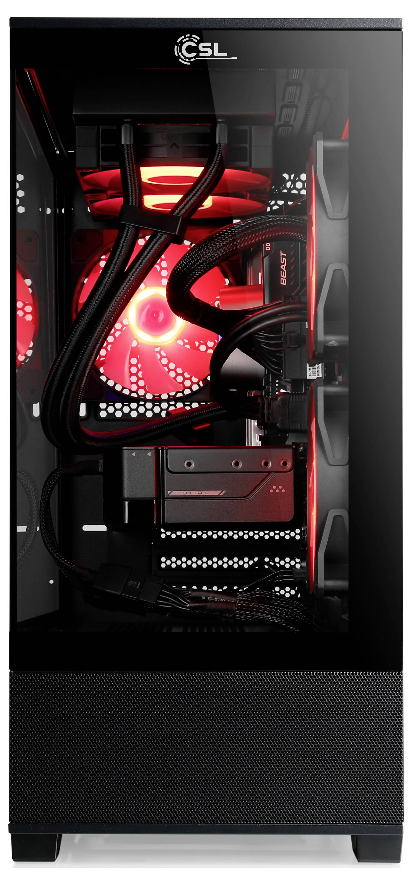 CSL Computer Komputer gamingowy Gaming PC M11830H 2.5 cm (1 cal) AMD Ryzen 7 8700F 5 GHz 32 GB RAM 1000 GB SSD Nvidia Ge-1