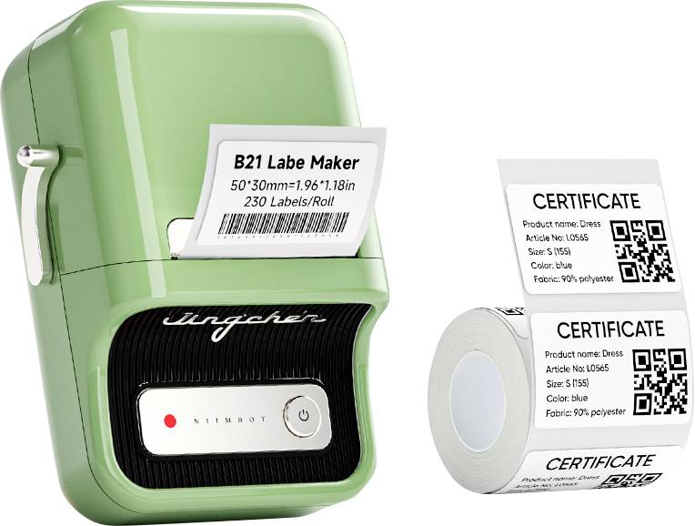 Бездротовий фотопринтер NIIMBOT B21 Pro. Роздільна здатність друку: 300 x 300 dpi