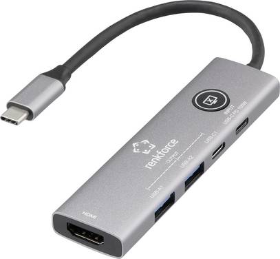 Stacja dokująca USB-C® Renkforce RF-DKS-908  zasilanie USB-C®