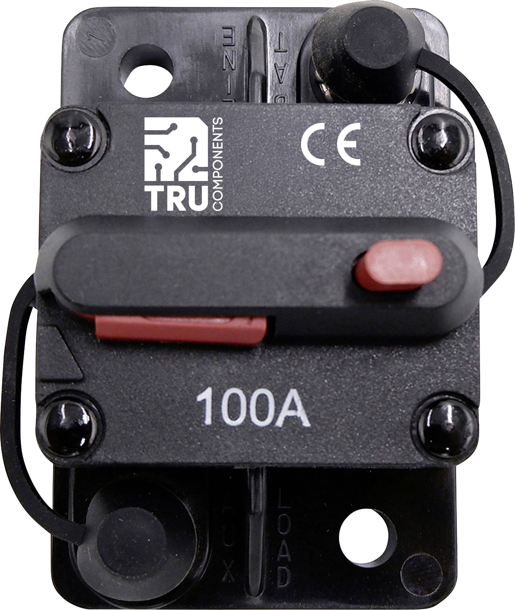 Автоматичний вимикач TRU COMPONENTS TC-13596600, 12 В/DC, 24 В/DC, 48 В/DC, 100 A, 1 шт.