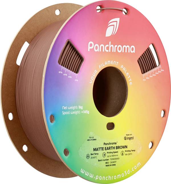 Polymaker CA04017 Panchroma™ Matte Filament do drukarek 3D PLA Matt, niższa zawartość tworzyw sztucznych 1.75 mm 1000 g Brązowy ziemny, brązowy  1 szt.