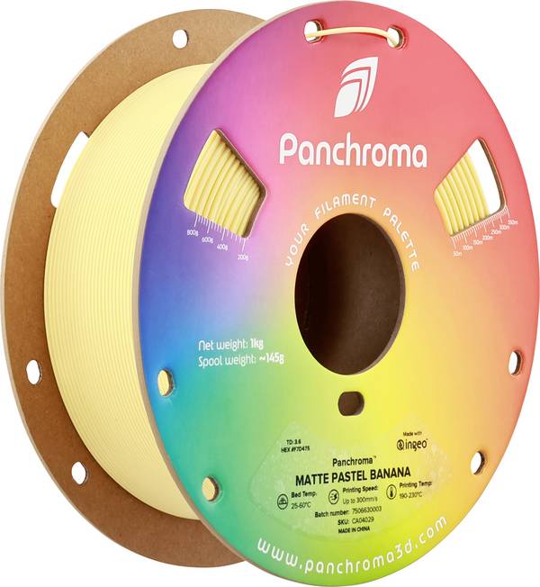 Filament do drukarek 3D PLA Polymaker CA04029, Średnica filamentu: 1.75 mm, 1000 g, Pastelowy banan, żółty