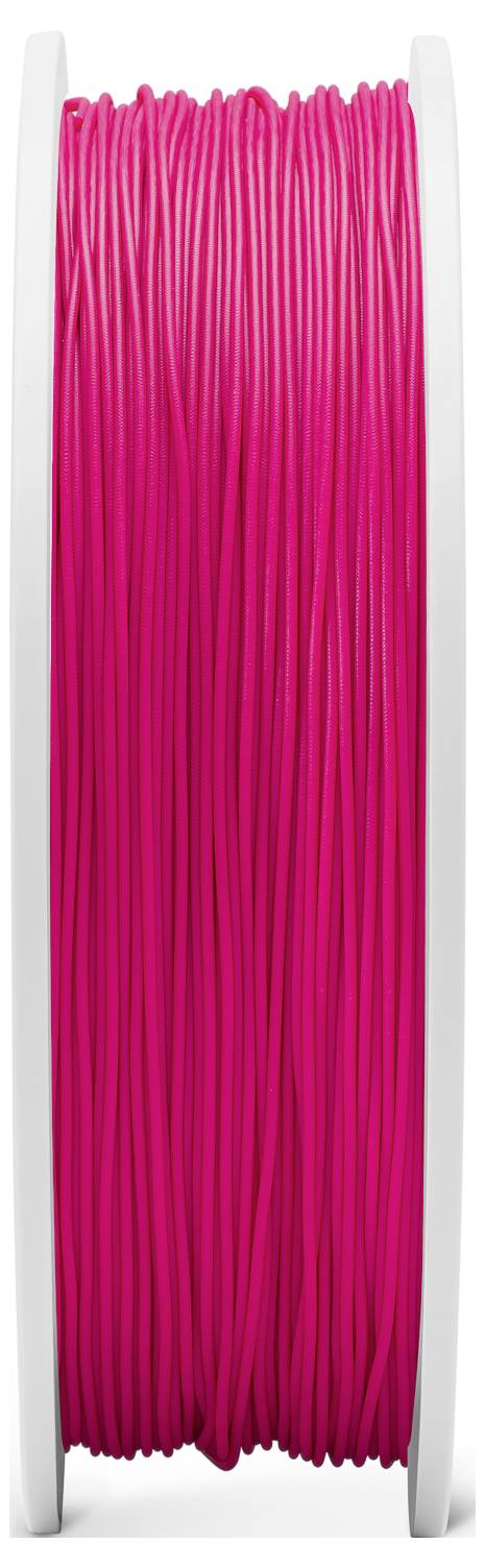 Szpula z różowym filamentem do drukarki 3D.