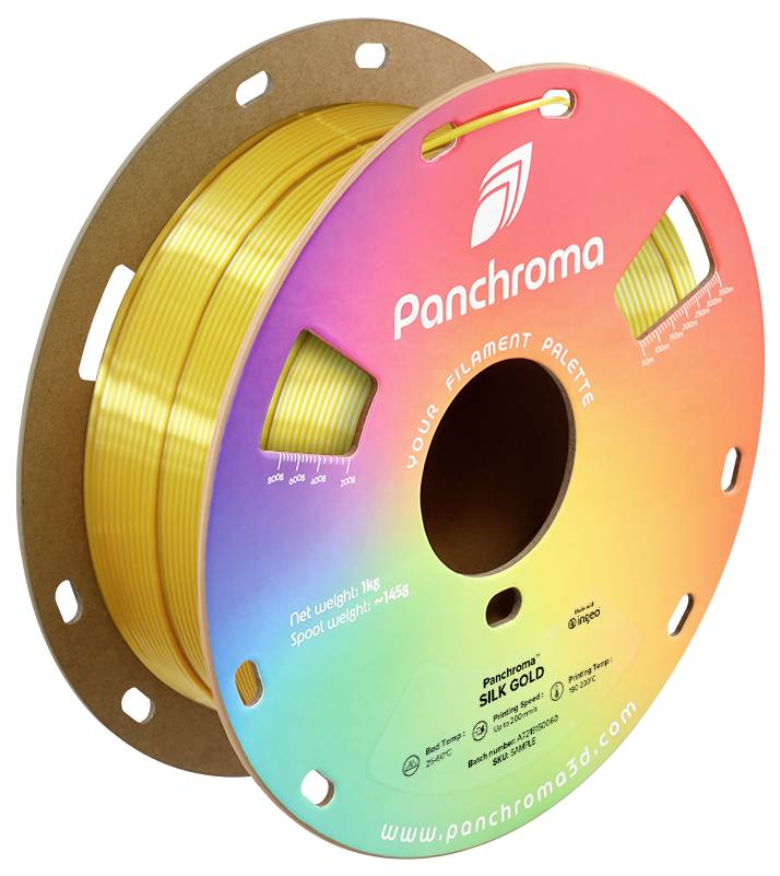 Філамент Polymaker CA03006 Panchroma™ Silk для 3D-принтерів PLA Silky Gloss 1.75 мм 1000 г золотий 1 шт.