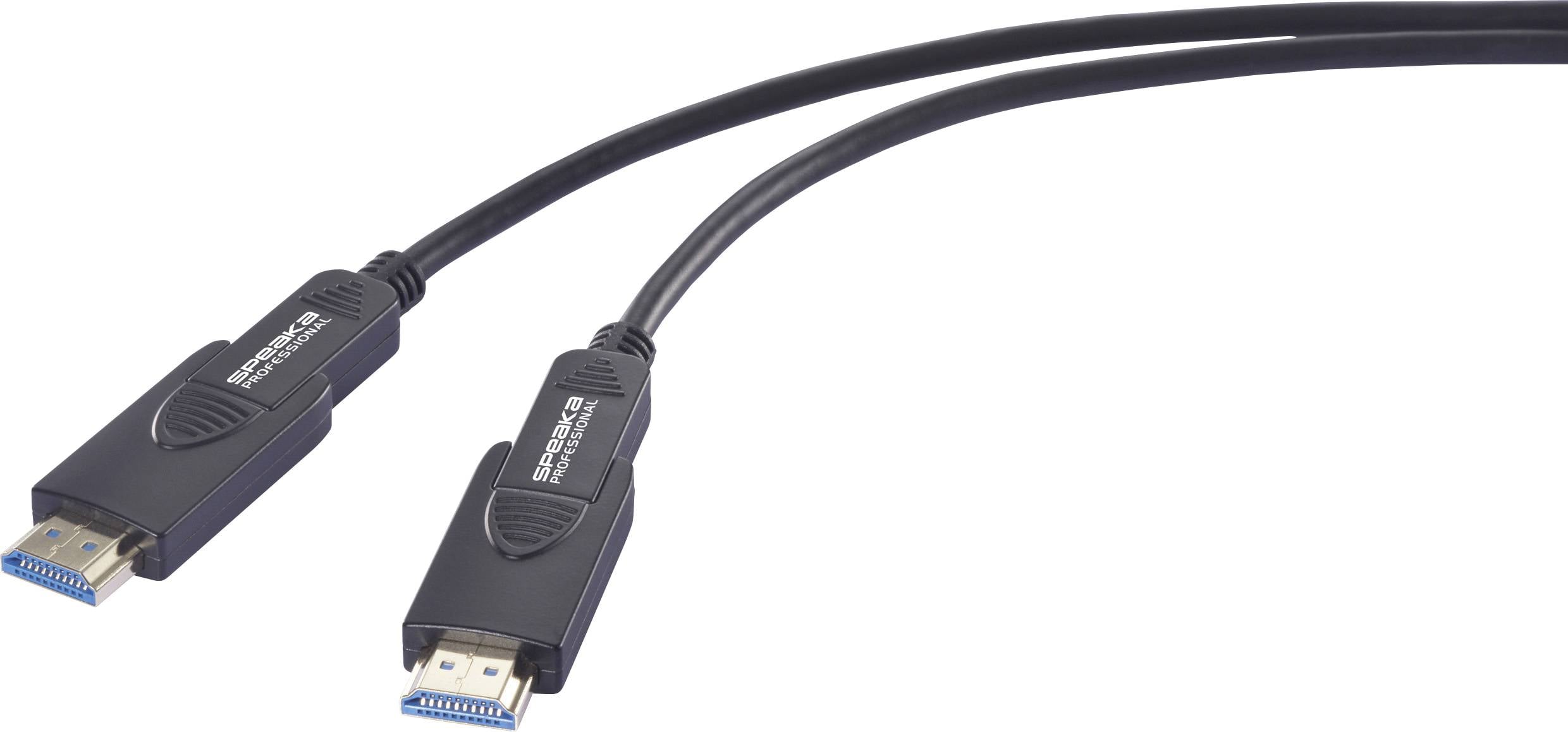 Кабель HDMI 2.1 SpeaKa Professional Micro HDMI D до HDMI-A Hybrid AOC зі знімним роз'ємом SP-13597804, HDMI-a + HDMI Micro-D до HD
