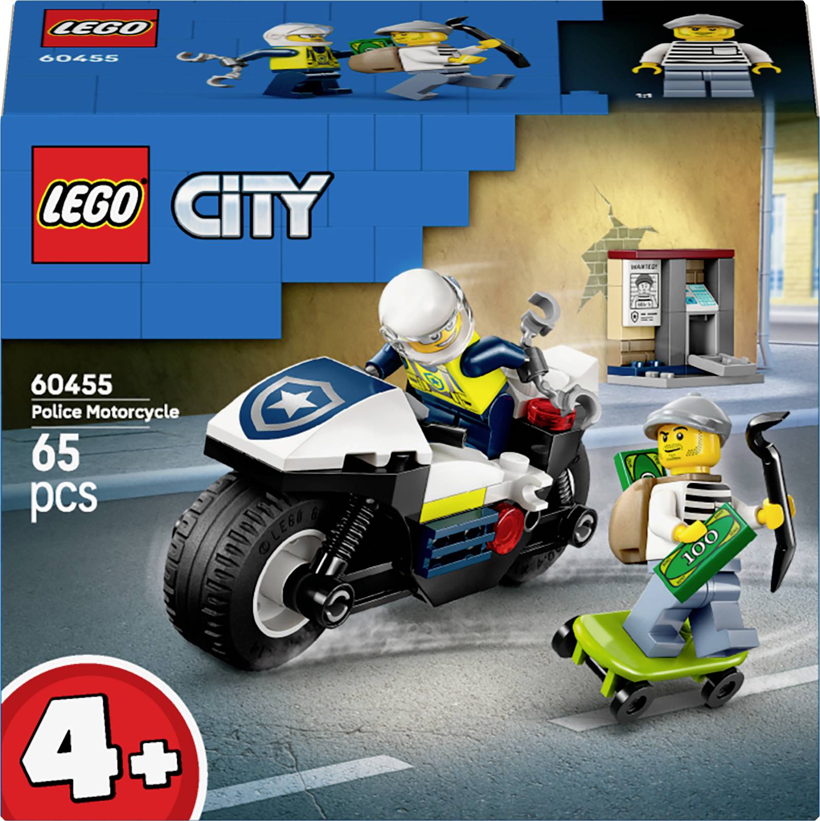 LEGO® CITY 60455 Погоня на поліцейському мотоциклі