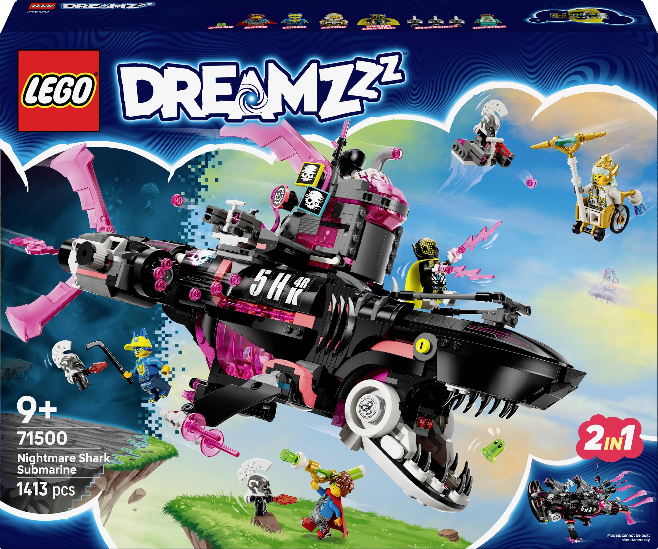 71500 Підводний човен «Кошмарна акула» LEGO® DREAMZZZ