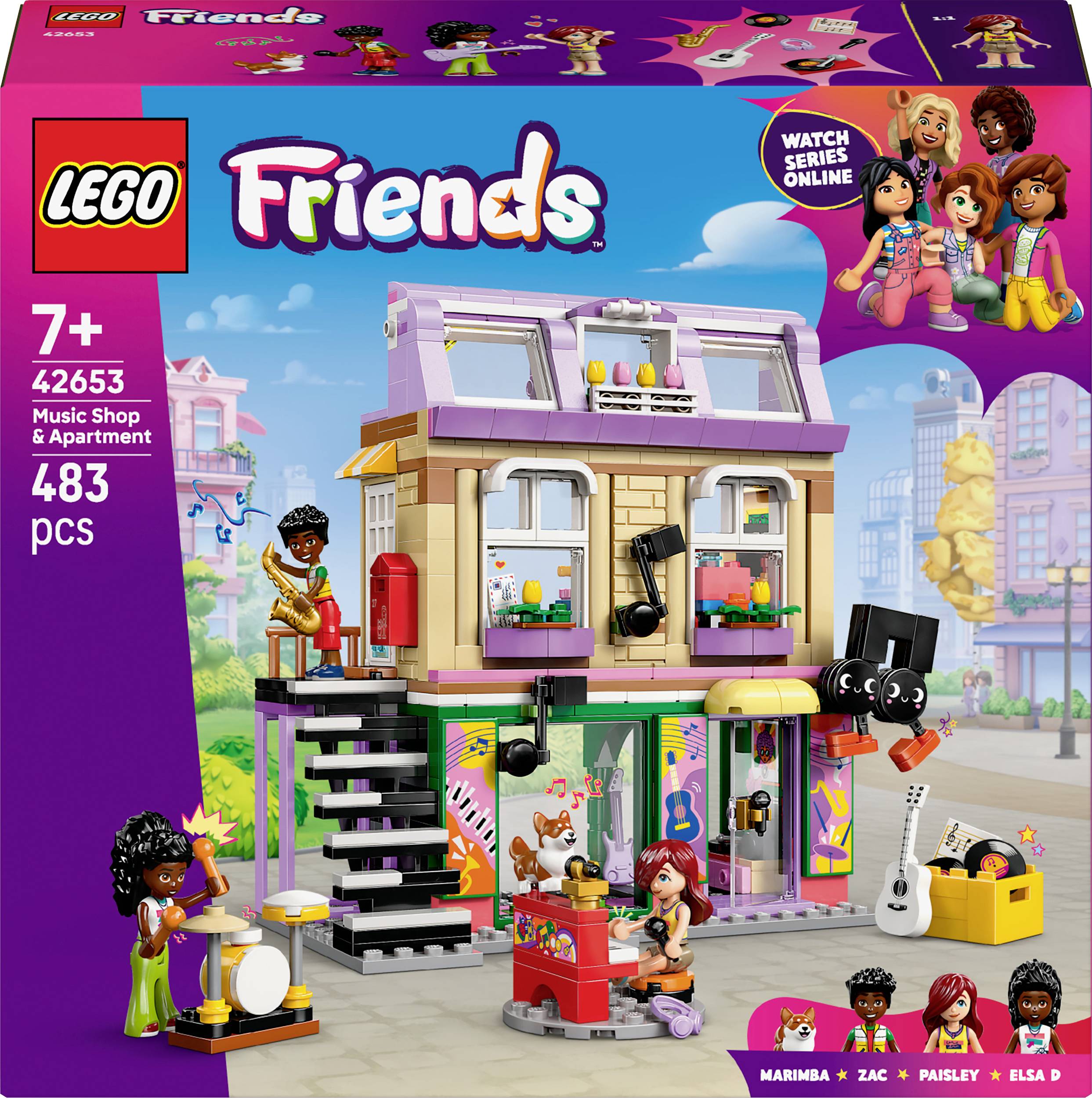 LEGO® FRIENDS 42653 Музичний магазин та квартира
