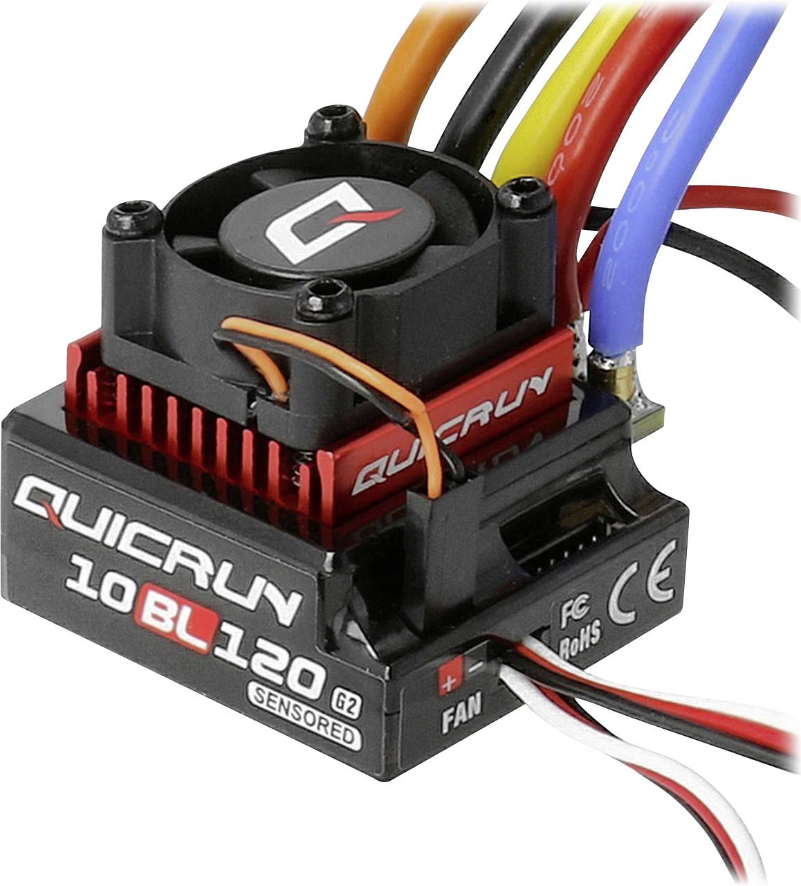 Бесщеточный регулятор скорости для моделей автомобилей Hobbywing QuicRun 10BL120 G2 120A, 1 шт.