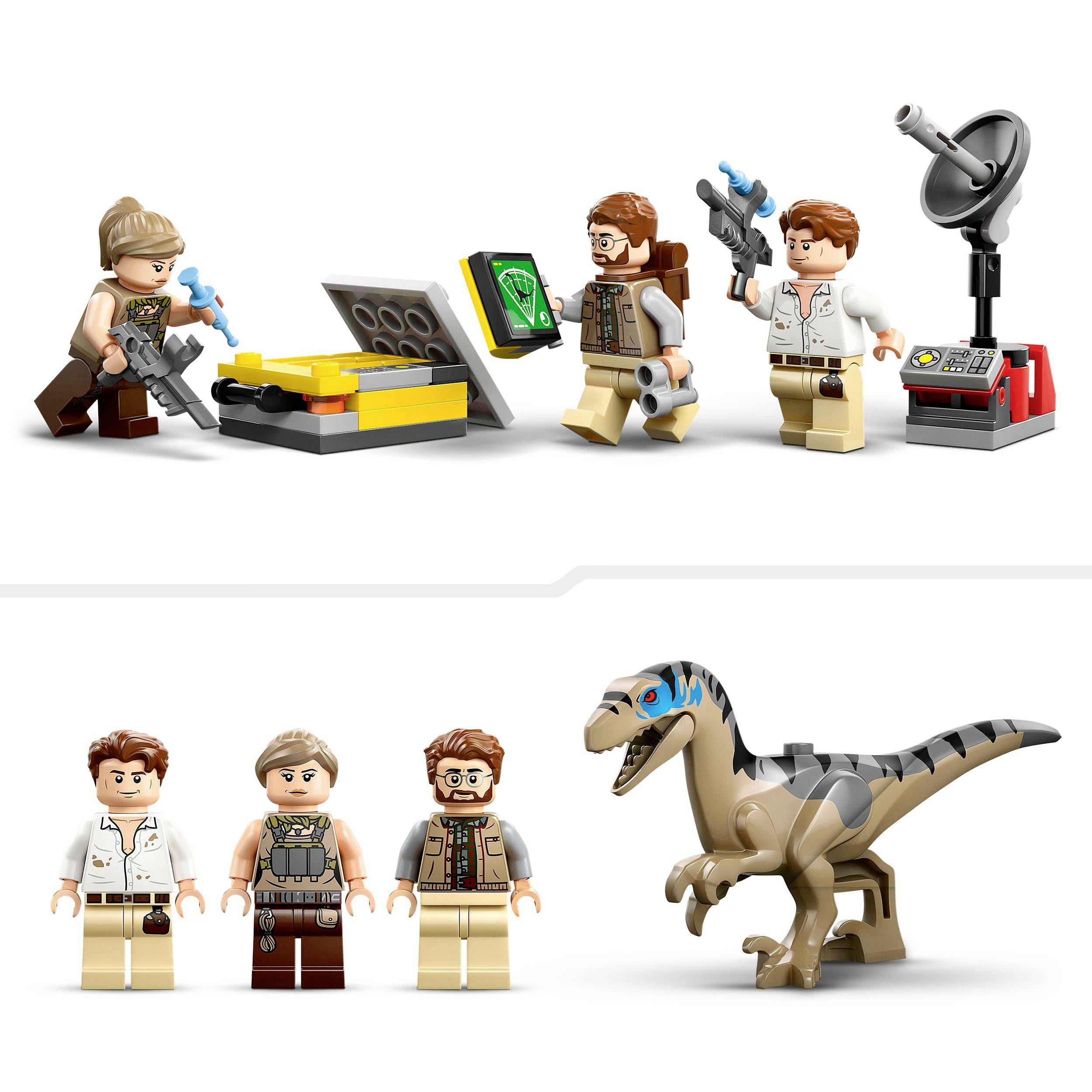 LEGO® JURASSIC WORLD™ LEGO Jurassic World LEGO - Jurassic World Raptor & Titanosaurus Große Fährtensuche 76973, 1 szt.-6