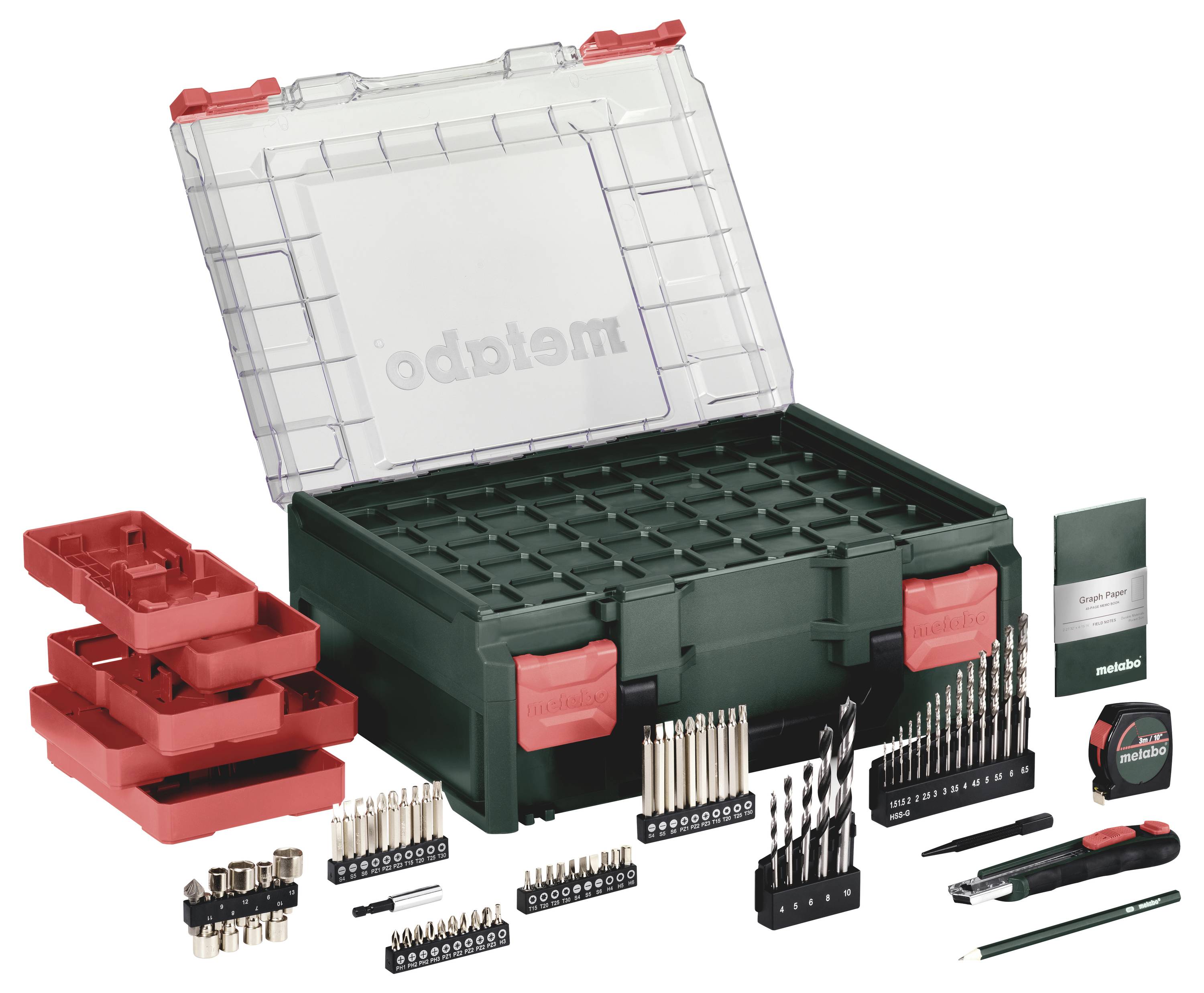 Акумуляторний дриль-шуруповерт Metabo BS 18 L Set 614051710, 18 В 2 Аг, безщітковий, з 2 акумуляторами, з кейсом, із зарядним прис