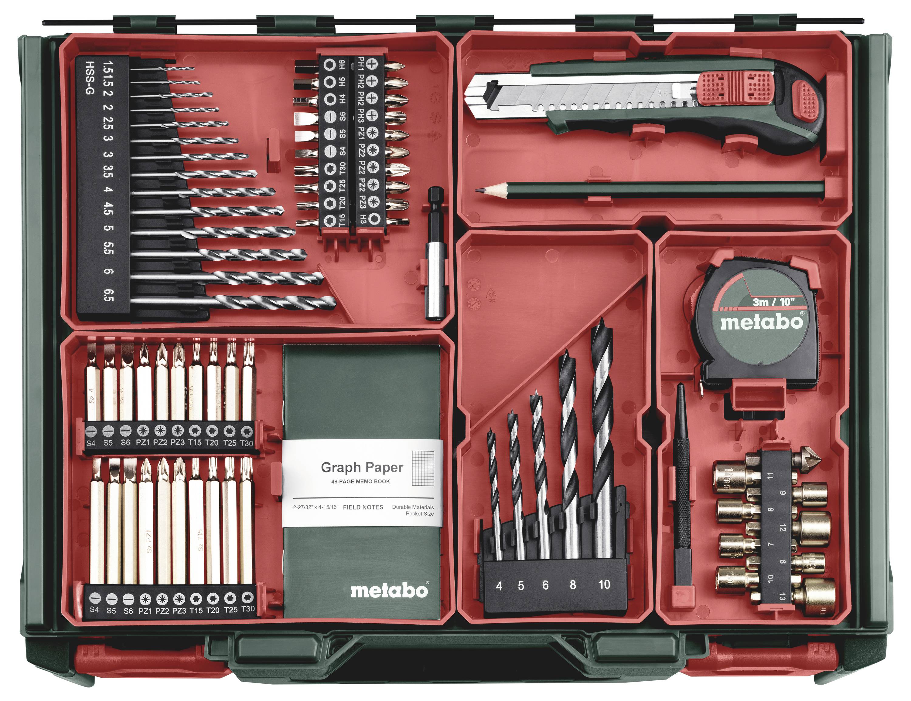Акумуляторний дриль-шуруповерт Metabo BS 18 L Set 614051710, 18 В 2 Аг, безщітковий, з 2 акумуляторами, з кейсом, із зарядним прис