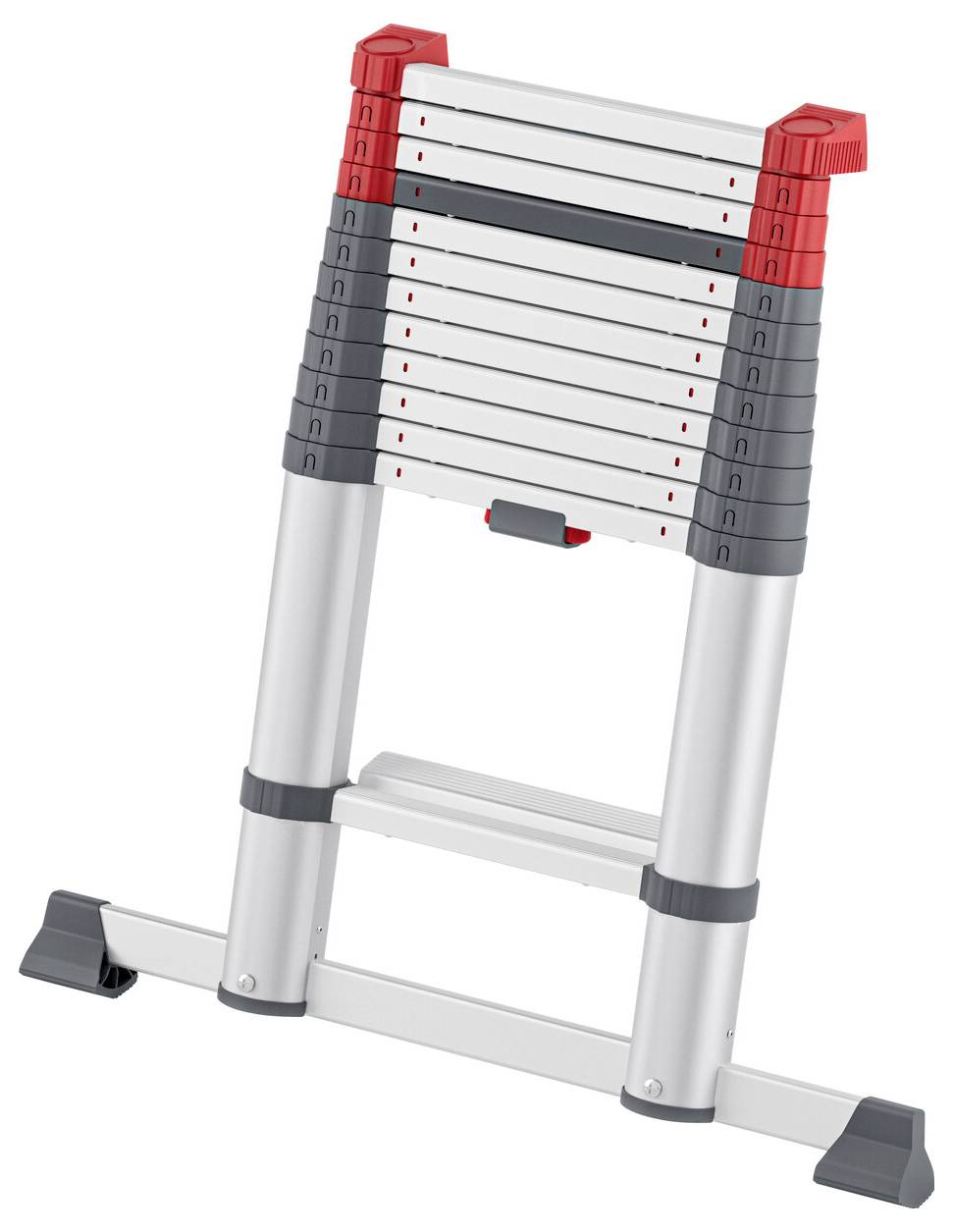 MUNK Günzburger Steigtechnik 115413 Алюміній, анодований, пластик Телескопічна драбина Максимальна робоча висота: 4700 мм