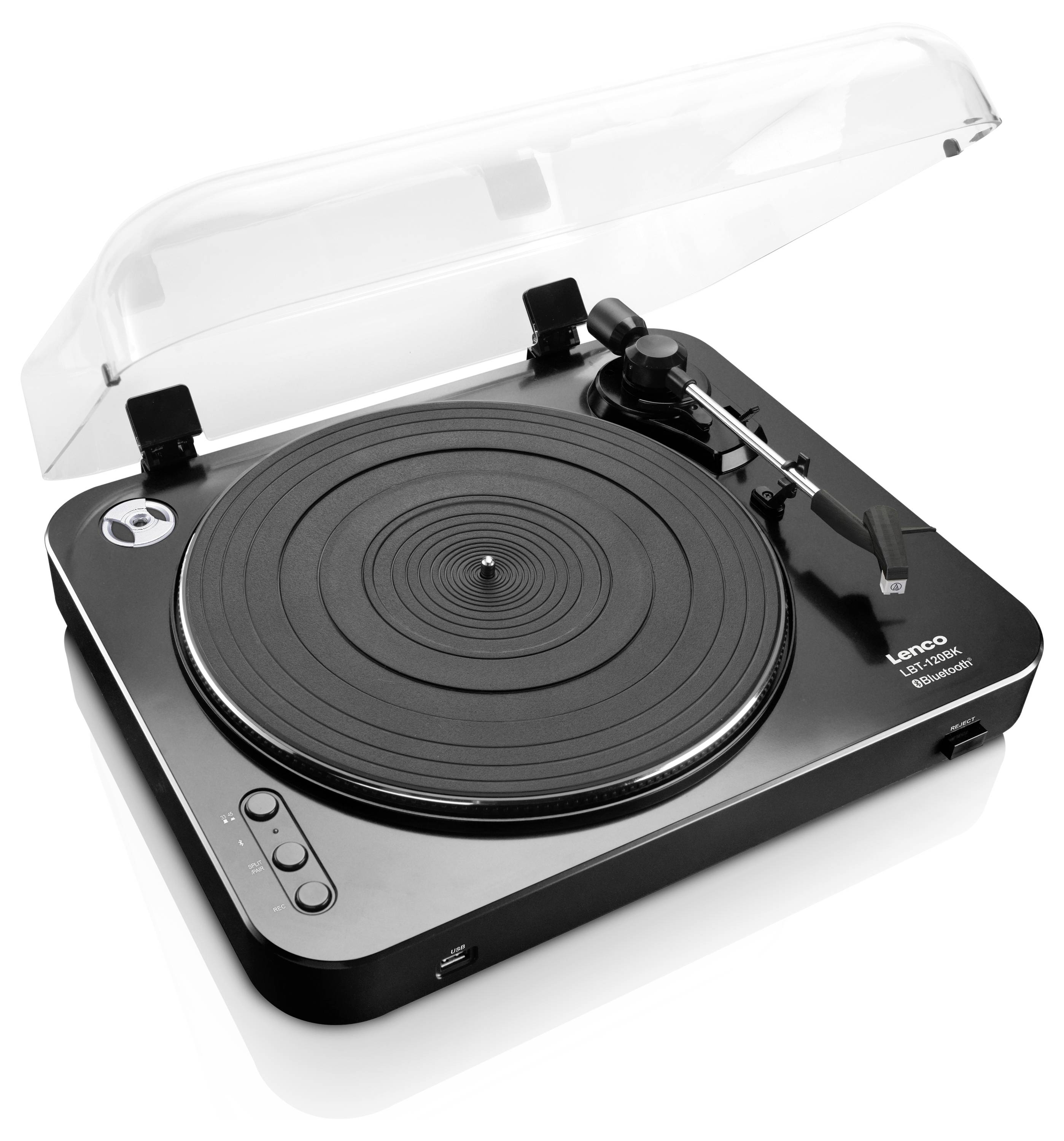 Програвач програвача Lenco LBT-120BK чорного кольору