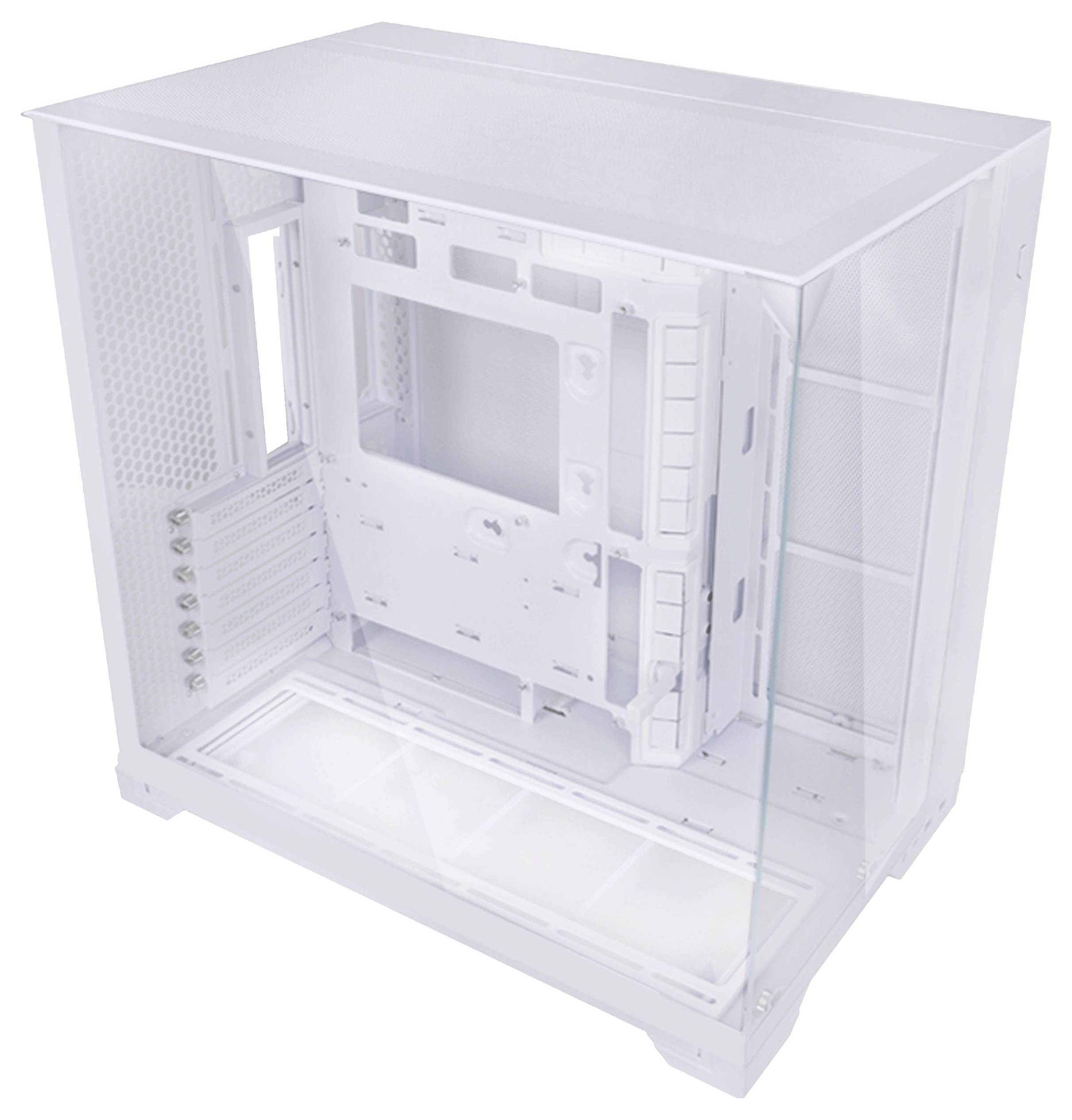 Lian Li Lian Li O11 Vision Compact, Midi-Tower, E-ATX, Загартоване скло - білий Корпус для комп'ютера Midi Tower, Ігровий корпус, 