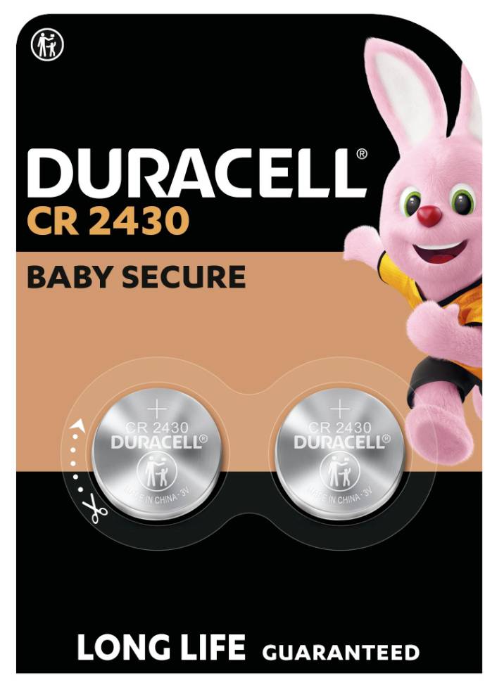 Батарейка-ґудзик CR 2430 Duracell DL2430 3 V 2 шт. 300 мАг літієва