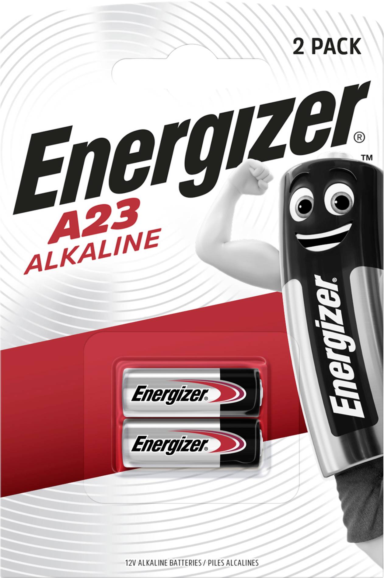 Батарейка 23 A Energizer E7638900295641, 12 В, 55 мАг, лужно-марганцева, 2 шт.