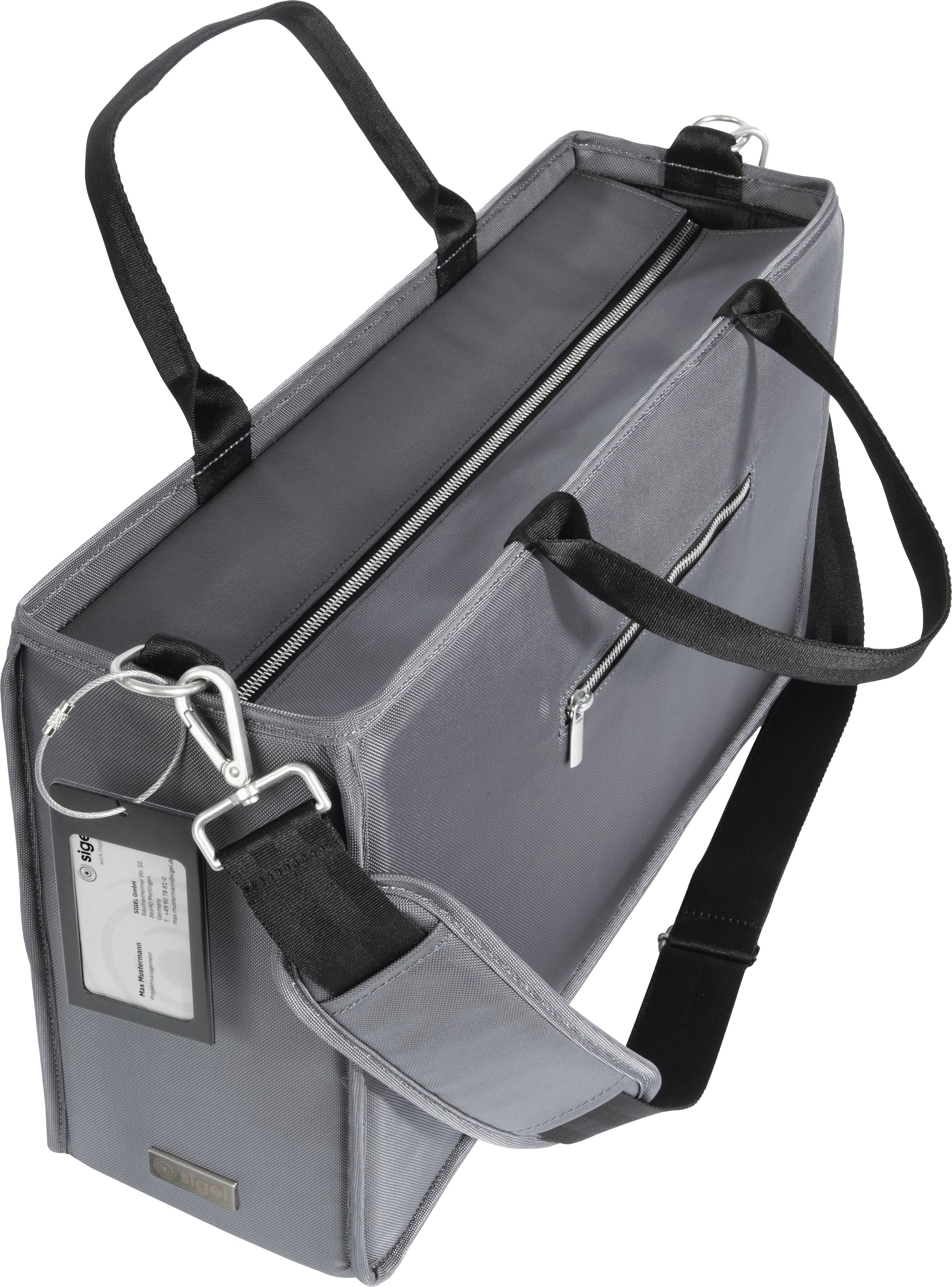 Сумка Sigel Desk Sharing Bag Premium Large для ноутбука, розмір: 43,9 см (17,3 дюйма), темно-сіра (Ш x В x Г), 50 x 28 x 15 см