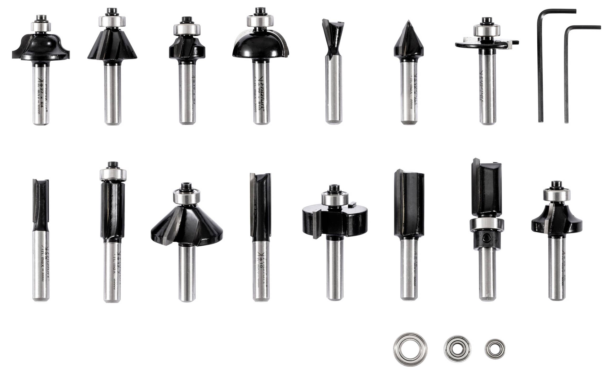 FRITZFURT 2801-8015 Набір різаків з вуглецевої сталі, 20 предм.