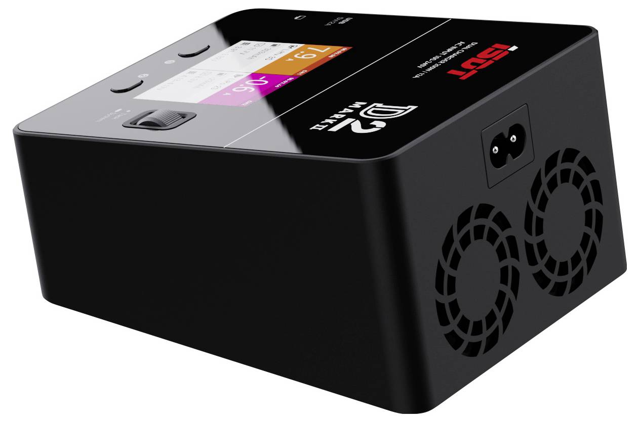 Зарядний пристрій ISDT D-2 MARK2 12 A для LiPo, LiIon, LiFePO, LiHV, NiMH, NiCd, свинцево-кислотних акумуляторів
