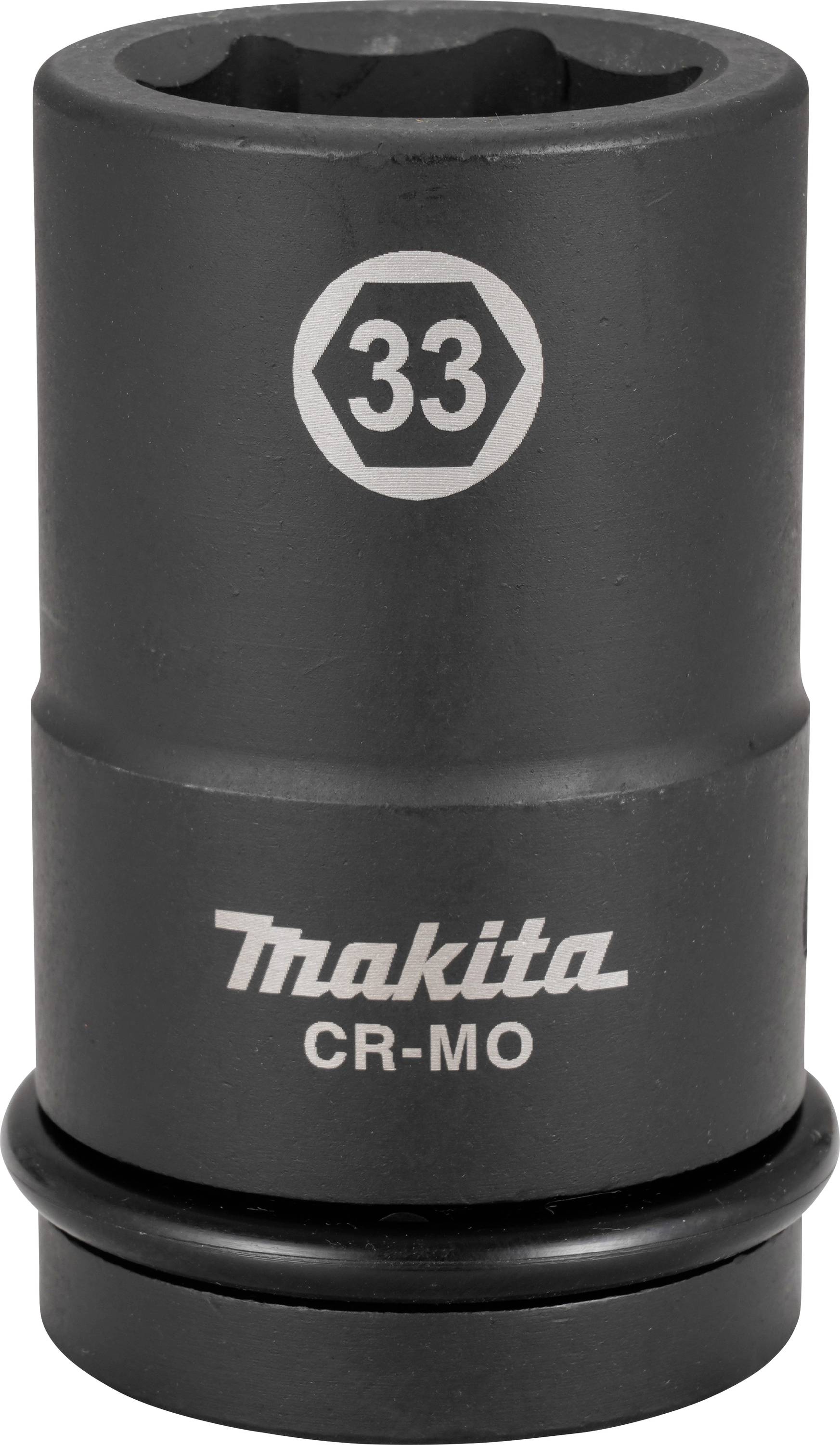 'Nasadka Makita CR-MO numer 33, o matowej czarnej powierzchni, przeznaczona do użytku profesjonalnego.'