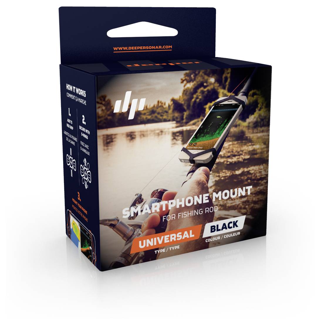 Підставка для смартфона Deeper чорного кольору