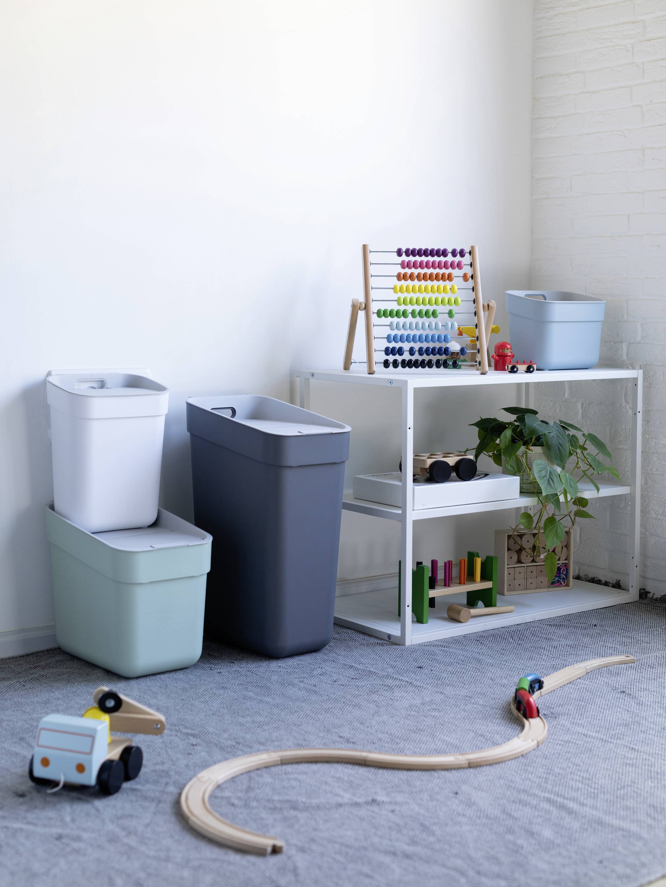 Curver READY TO COLLECT Biomülleimer [5L], blau 251950 Kosz na śmieci niebieski 1 szt.-1