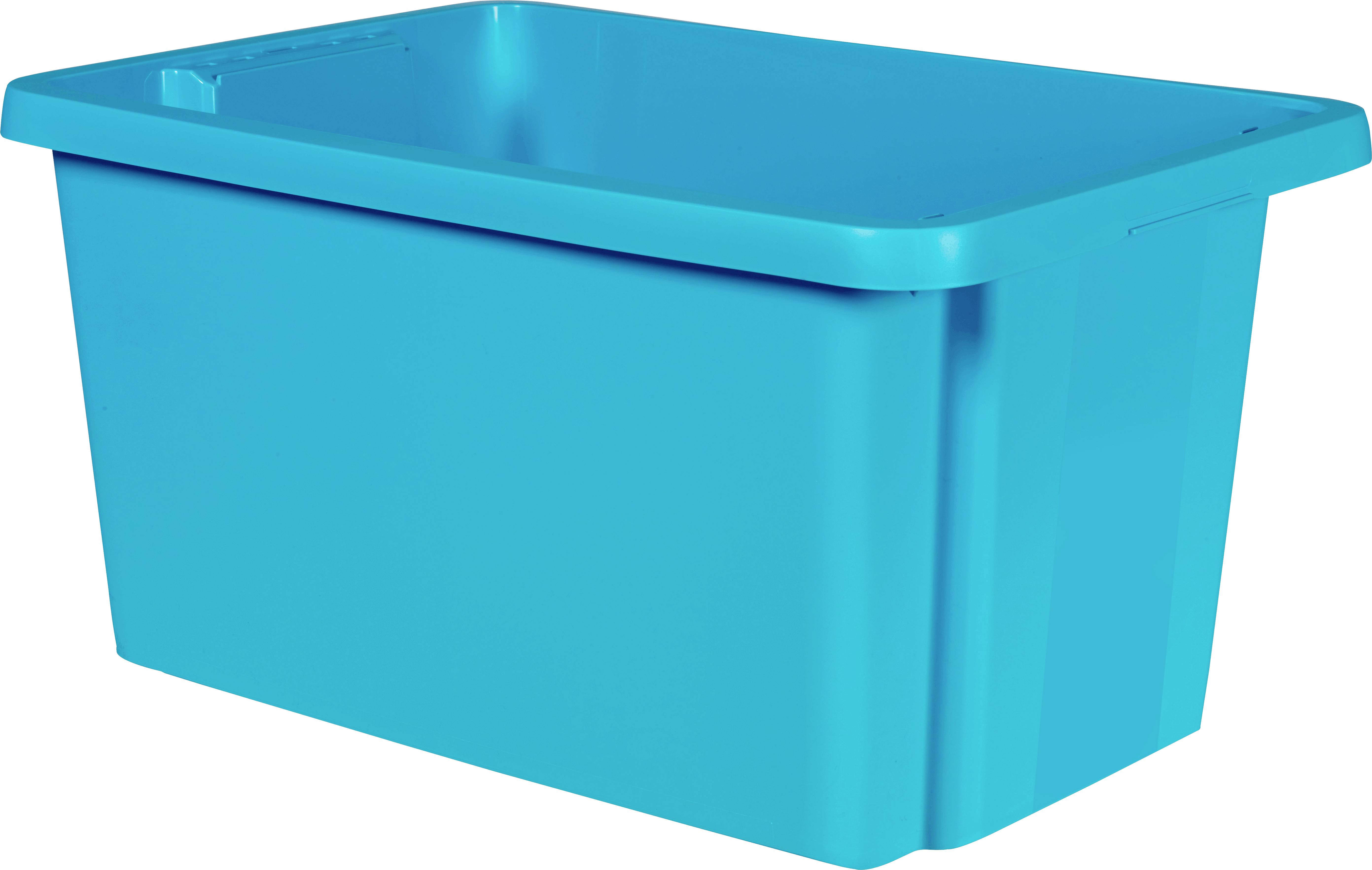 Curver 225414 ESSENTIALS Штабельований контейнер Drehstapelbox 45 л, синій, 1 шт.