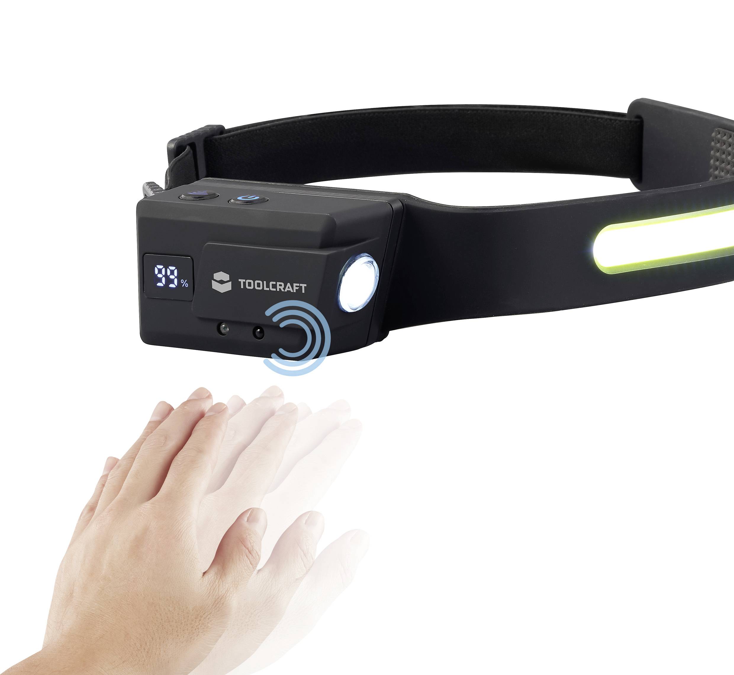 Latarka czołowa TOOLCRAFT, 320 lm, 8 h, 84 g-10
