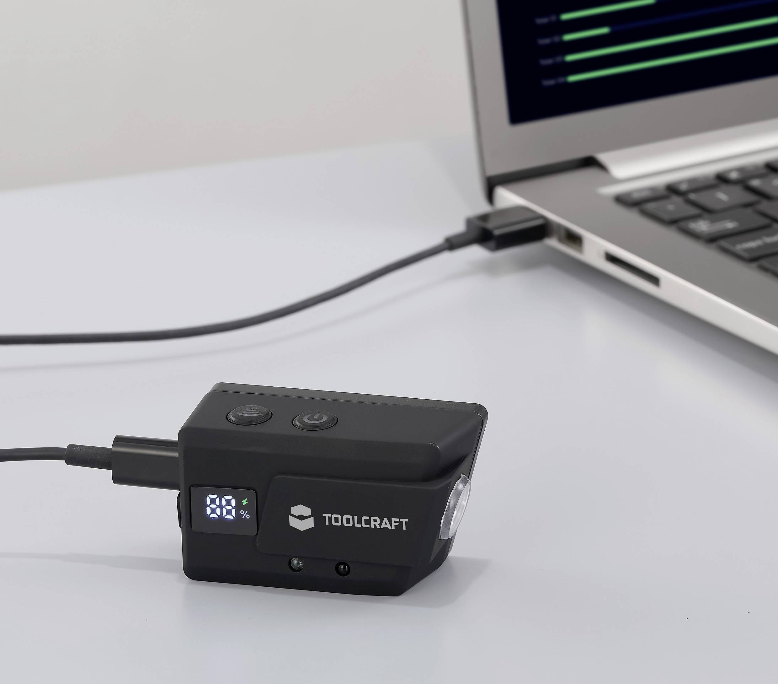 Latarka czołowa TOOLCRAFT, 320 lm, 8 h, 84 g-5