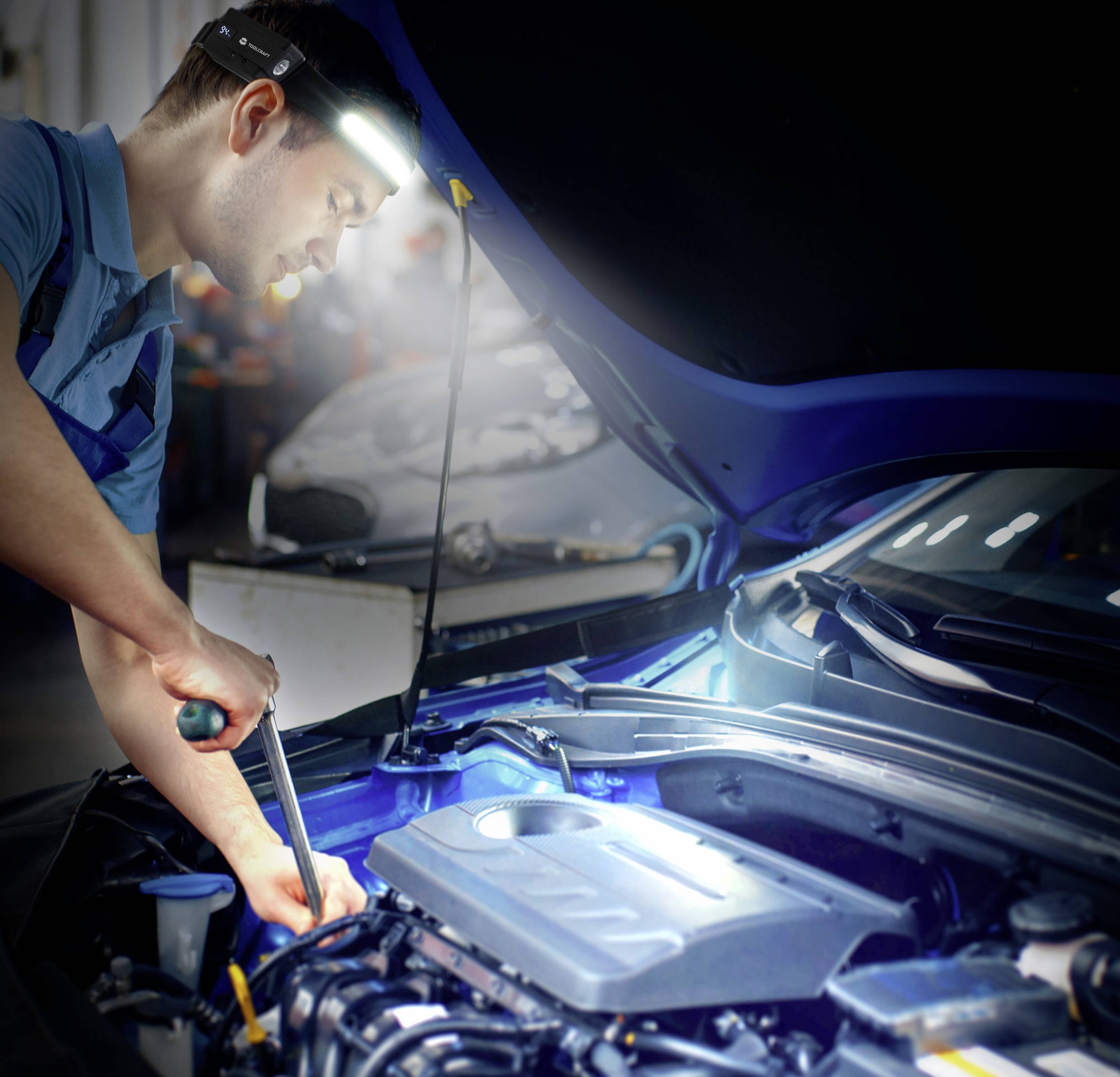 Latarka czołowa TOOLCRAFT, 320 lm, 8 h, 84 g-7