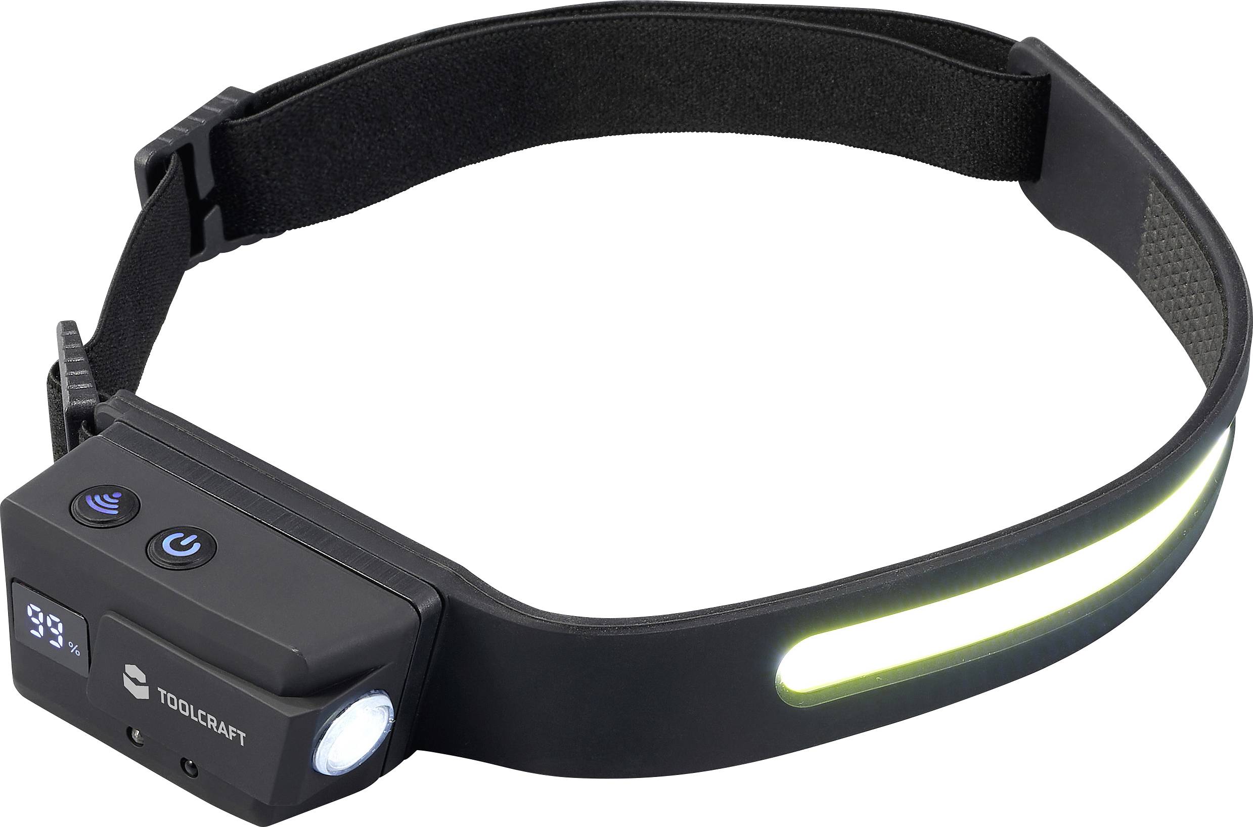 Налобний ліхтар TOOLCRAFT, 320 лм, 8 год, 84 г