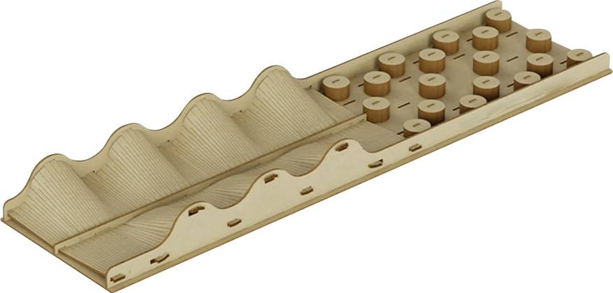 Absima 2320203 Дорожні перешкоди Дерев'яні палі та хвилі (Д x Ш x В) 680 x 180 x 55 мм 1 шт.