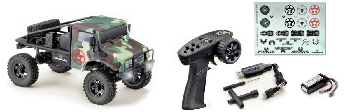 Модель автомобіля Hobby Plus TrailHunter V2 Brushed 1:18 на радіокеруванні, електричний краулер, повний привід, RtR 2.4 ГГц