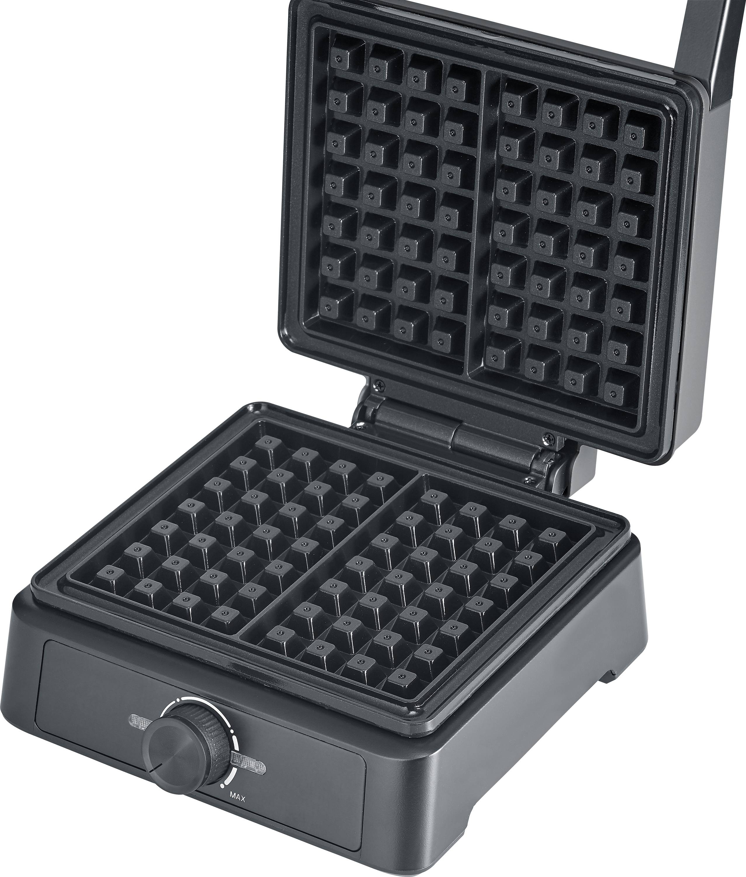 Вафельниця Severin WA 2125, індикаторна лампочка, чорна, антрацит