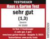 'Zwycięzca testu Haus & Garten: bardzo dobry (1,3), Severin HV 9589. W teście: 3 ręczne odkurzacze (1 bardzo dobry, 2 dobre)'