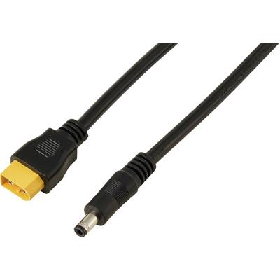 Wtyczka DC 2,5/5,5 mm do kabla XT60 0,5 m TC-13619296 czarny TRU COMPONENTS Zawartość: 1 szt.-0