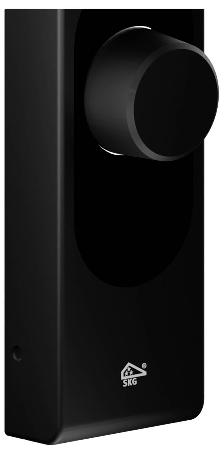 Привід дверного замка Shelly LOQED Touch Smart Lock Black Edition, контролер відкривання дверей Bluetooth, Wi-Fi