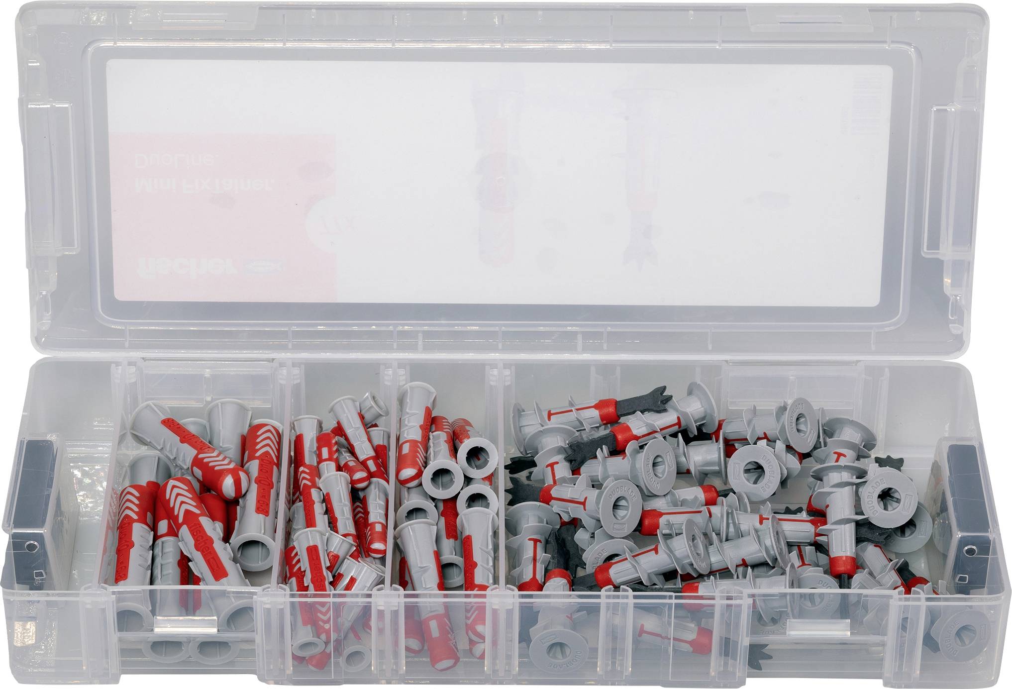 Монтажний набір Fischer 560098 MiniFixTainer DuoLine, 77 предметів.