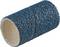 Cylindryczny uchwyt szlifierski wykonany z grubego, niebieskiego materiału ściernego, stosowany do mechanicznego szlifowania różnych materiałów.