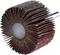 Nasadka szlifierska z wieloma lamelkami do wiertarki, używana do szlifowania i wygładzania powierzchni.