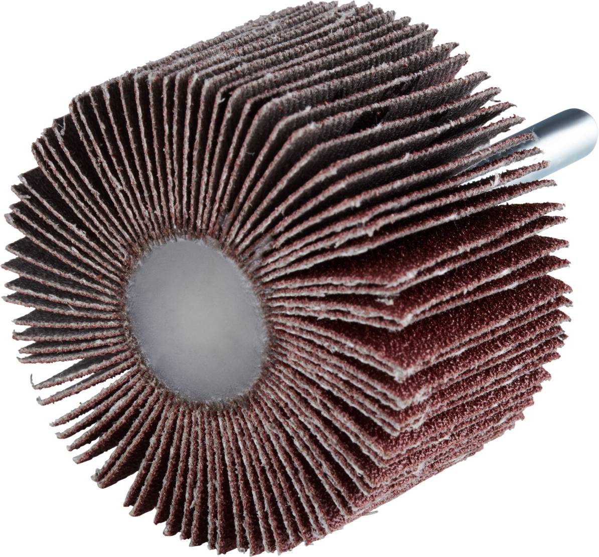 Listwy szlifierskie z papieru ściernego są ułożone promieniście wokół sztywnego rdzenia. Są one używane do obróbki powierzchni i wygładzania.