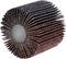 Narzędzie szlifierskie o strukturze przypominającej lamele, przeznaczone do obróbki powierzchni. Przedstawia cylinder złożony z wachlarzowato rozłożonych tarcz ściernych.