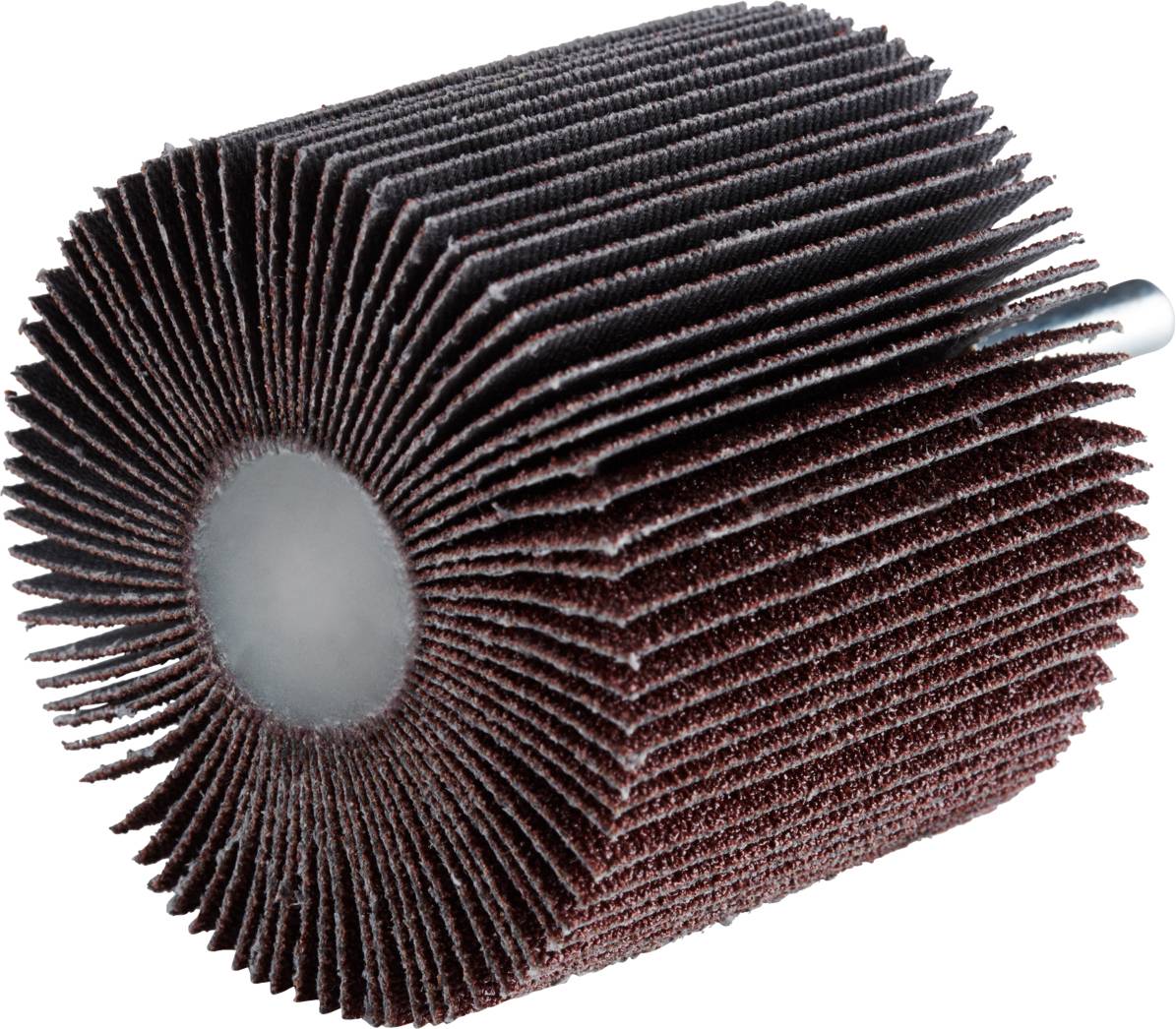 Cylindryczny element szlifierski z osiowo rozmieszczonymi tarczami ściernymi, często stosowany do polerowania i wygładzania powierzchni.